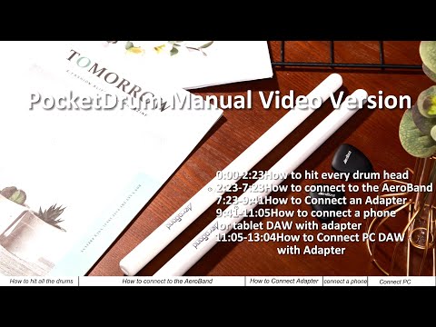 Aeroband pocket electronic drum  pro II Kit with sticks, foot sensors and dongle image 7