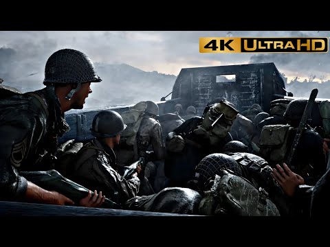 D-DAY | Omaha Beach 1944 | Realistic Immersive Gameplay [4K 60FPS] Call of Duty WWII
