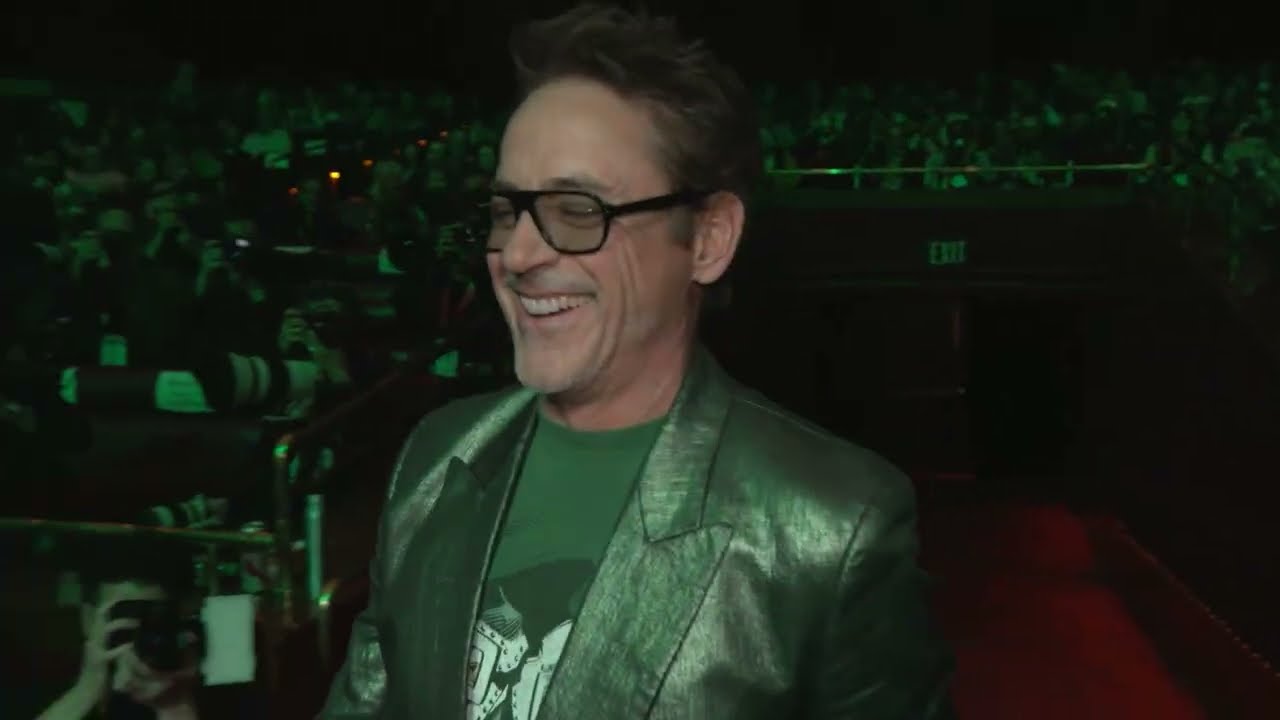 Robert Downey Jr.'s Entrance to The Walt Disney Studios CinemaCon Presentation