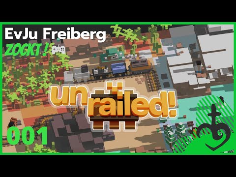 Abraham Lincoln & Indiana Jones - Unrailed! 001 | EvJu Freiberg zockt!