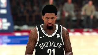 NBA2K20 マイキャリア#19:カイリー&KDを擁するネッツと対決。前半はイマイチながら、第4Qで爆発！