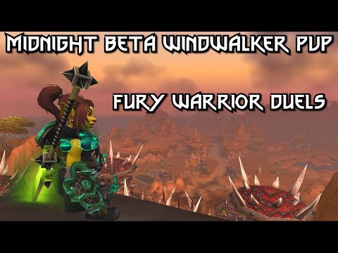 Midnight Beta Windwalker PvP || Windwalker Monk vs Fury Warrior Duels