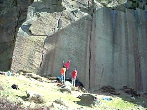 Tom Randall climbing Elm Street