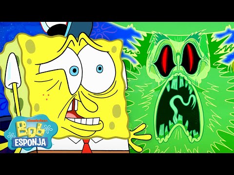 Bob Esponja | Momentos do Bob Esponja que são LITERALMENTE Amaldiçoados 😰 | Bob Esponja em Português