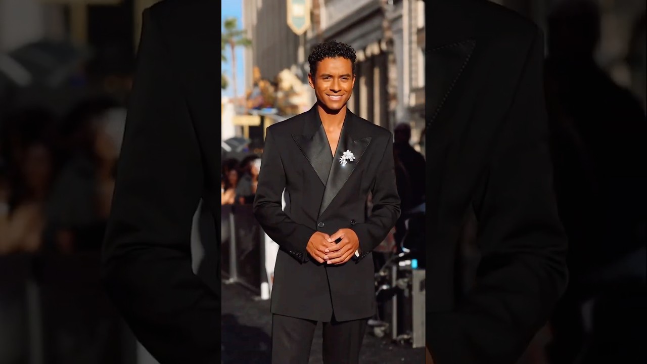 Jaafar Jackson at the Los Angeles premiere