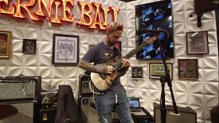 Video thumbnail for Ernie Ball Music Man: Jason Richardson Plays his Artist Series Cutlass 7 Live at NAMM 2020 by Ernie Ball