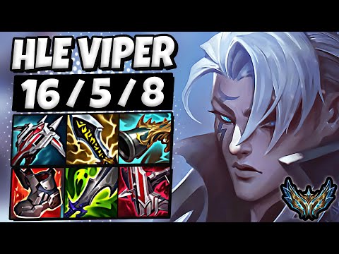 Aphelios vs Tristana ADC [ HLE Viper ] Rank #2 Korea Challenger 25.8