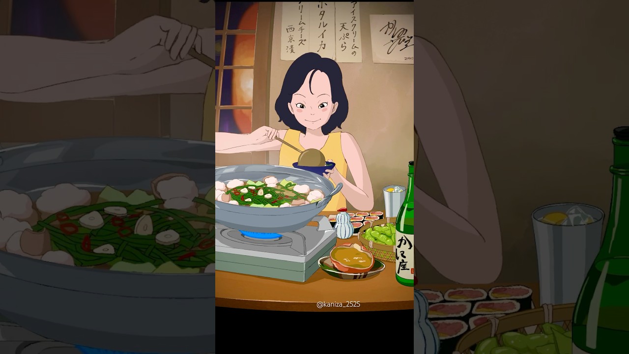 Izakaya🏮🍶ASMR #anime #mukbang #asmr