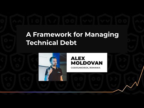 A Framework for Managing Technical Debt – Alex Moldovan, TechLeadConf 2023