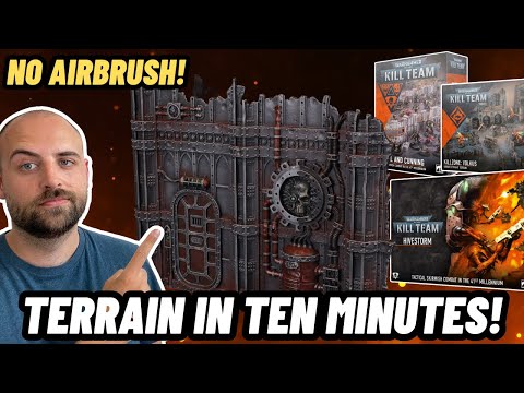 Speed Paint Kill Team Terrain for Hivestorm, Brutal and Cunning, and Killzone Volkus! No Airbrush!