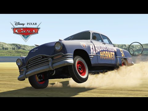 Hudson Hornet 1951 Crash | Extended Video | Cars Movie Remake | BeamNG.Drive Movie