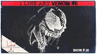 Drawing Venom - Time lapse - Venom 6 - one line drawing