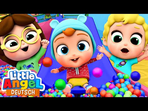 Ri-ra-rutsch auf der Rutsche | Lustige Lieder zum Mitsingen | Little Angel Deutsch – Kinderlieder