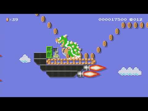 飛行船の迷惑ライダー　-やり方次第でコースは変わります- by つがる - Super Mario Maker - No Commentary 1bm