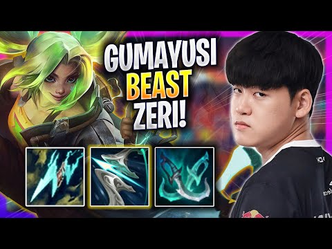 GUMAYUSI IS BEAST WITH ZERI! - T1 Gumayusi Plays Zeri ADC vs Aphelios! | Season 2023