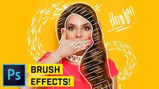 Draw On Photo Effect Photoshop CC Tutorial