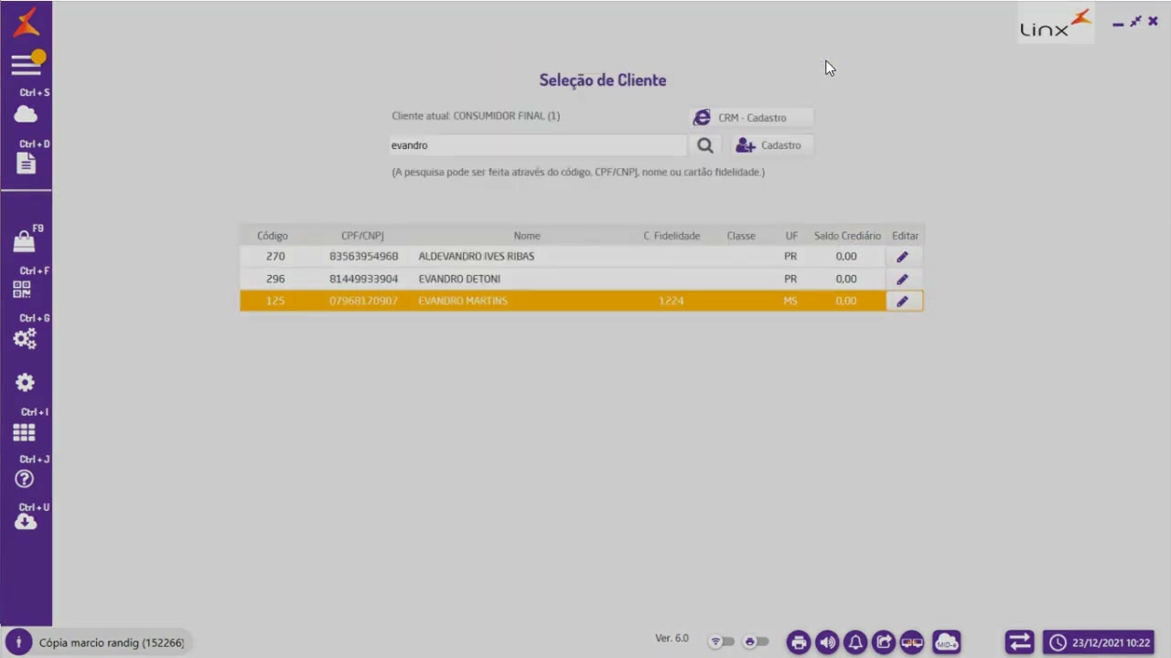 Vendas no Microvix POS - Ecoville