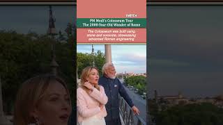 PM Modi’s visit to Rome’s iconic Colosseum has once again brought global attention #pmmodi #meloni