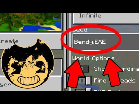 NEVER Play Minecraft BENDY AND THE INK MACHINE WORLD! (Haunted "Bendy.EXE" Seed)