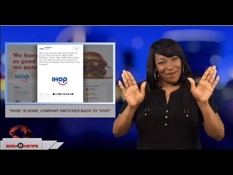 “IHOB” Is gone, company switches back to “IHOP” (ASL - 7.10.18)