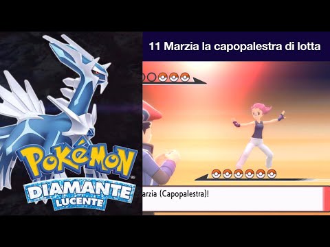 Pokemon Diamante Lucente 11 Marzia la capopalestra di lotta