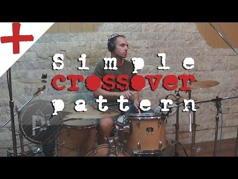 Simple crossover drum fill - drum lesson