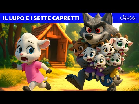 Il Lupo e i Sette Capretti 🐺 | 3D 4K |Storie Per Bambini Cartoni Animati