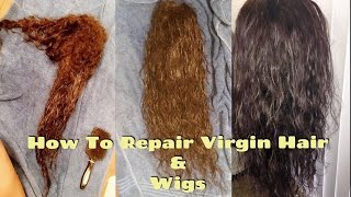 How To: Repair Dry, Matted, Damaged Virgin Hair Extensions, Wigs & Weaves