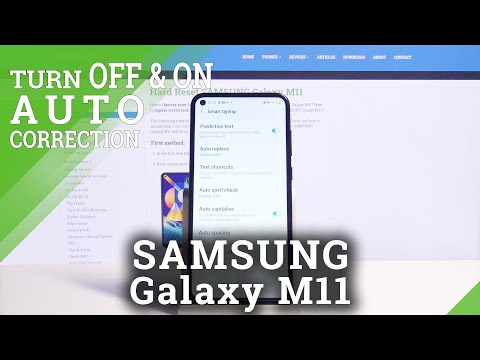 How to Enter Text Correction Options on SAMSUNG Galaxy M11 - Mark Misspelled Words