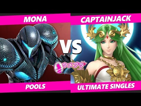 Umebura JM2019 SSBU - Mona (Dark Samus) Vs CJE | CaptainJack (Palutena) Japan Ultimate Tournament