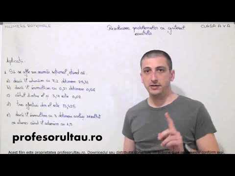 probleme rezolvate cu ajutorul ecuatiilor - profesorultau.ro
