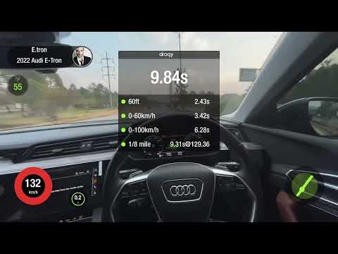 Audi E-Tron 50 Quattro | Acceleration | Dragy