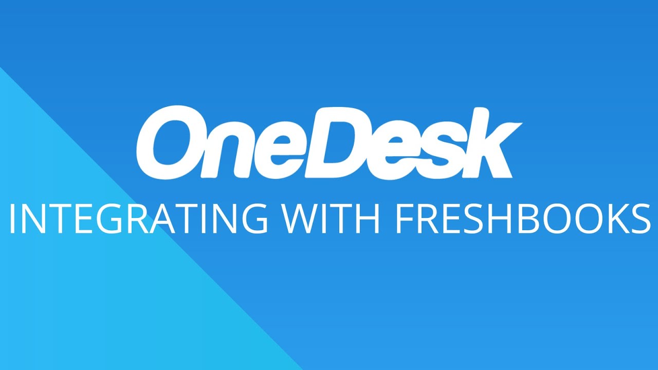 OneDesk - Integrer med FreshBooks