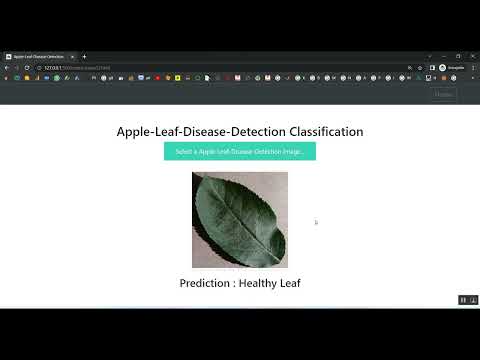 Apple Leaf Disease Detection CNN Flask in Python Projects