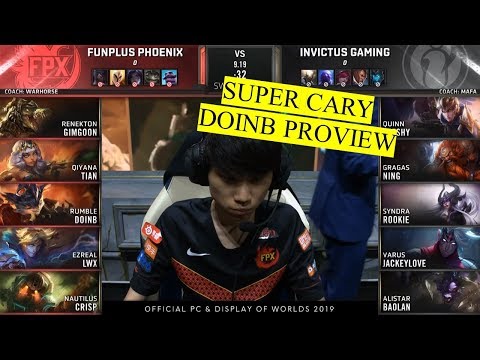 FPX Doinb Rumble destroys Rookie - Super Carry [Proview Worlds 2019] FPX vs IG Game 1