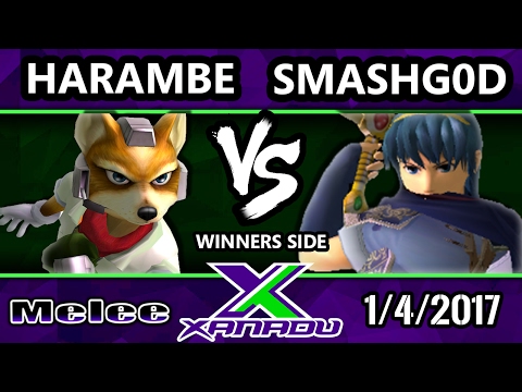 S@X 183 - Harambe (Fox) Vs. SmashG0D (Marth) - SSBM Tournament - Smash Melee