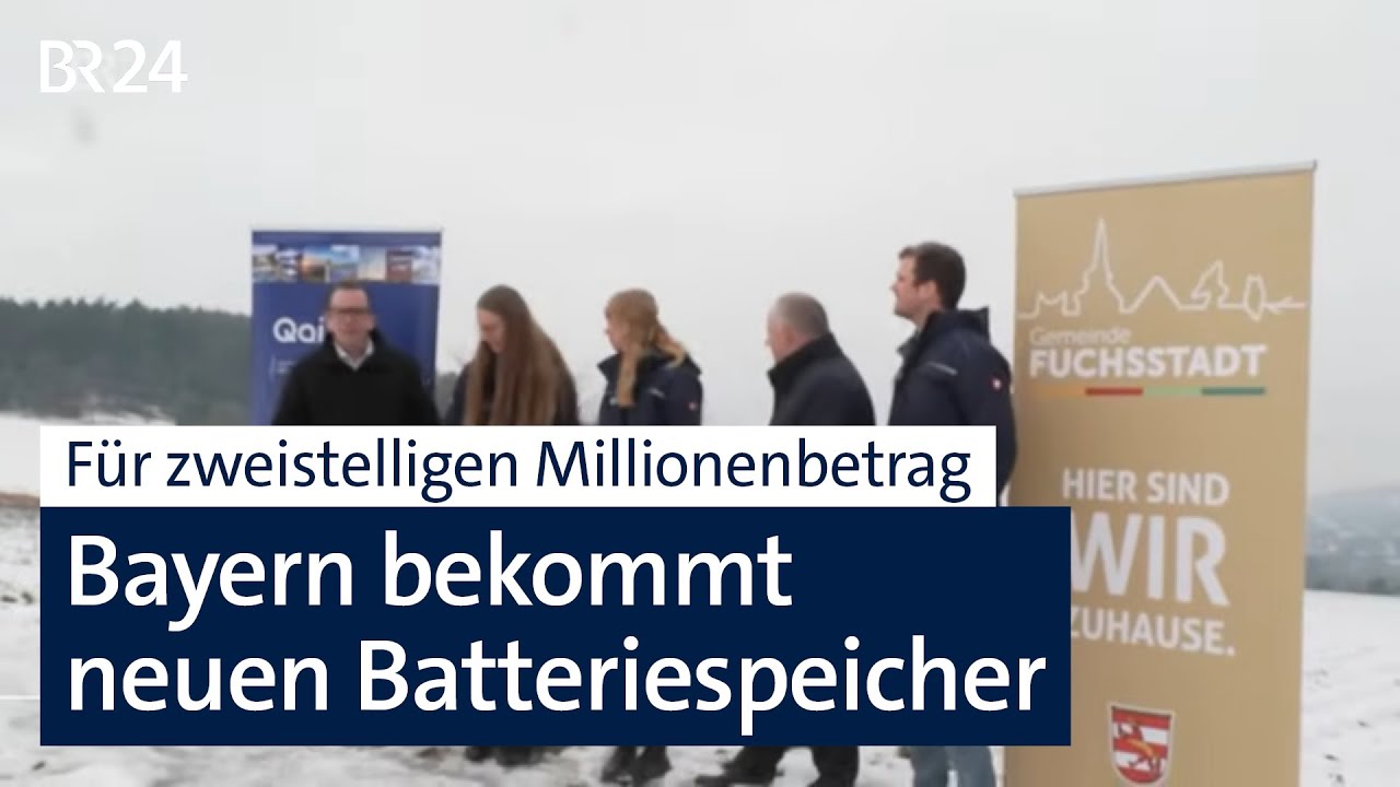 Einer der größten Batteriespeicher kommt – für 10 bis 15 Millionen Euro | BR24