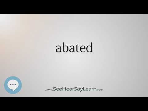 abated (Every English Word Pronounced) 📕🔊🗣️😎✅