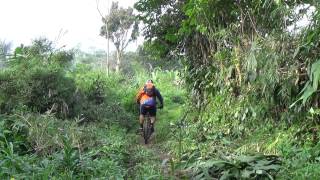 preview picture of video 'Mountain Baiking Track of Road in  kaki Gunung Salak Bogor Jawa Barat Indonesia'