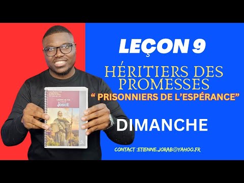 Leçon n° 9- Éden et Canaan / DIMANCHE (ECOSSA 2025- TRIMESTRE 4)