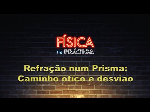 Refração num Prisma - Caminho ótico e desvio