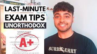 LAST MINUTE EXAM TIPS to save your grades (exam day, study routine, cramming)