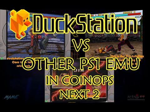 DuckStation RetroArch PS1 Emulation Comparison in CoinOps Next 2