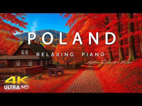 FLYING OVER  POLAND (4K UHD) - Amazing Beautiful Nature Scenery & Relaxing Music