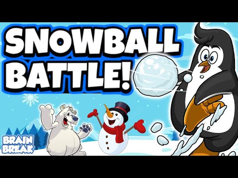 Snowball Battle - Winter Brain Break | GoNoodle Inspired