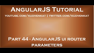 AngularJS ui router parameters