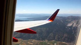 preview picture of video '..southwest airlines, bumpy air after take off from Reno airport..'