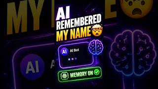 This AI Remembered My Name 🤯#shorts
