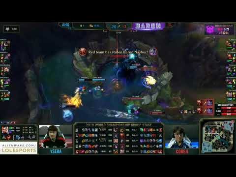 Xmithie's BARON steal vs ahq - Worlds 2019