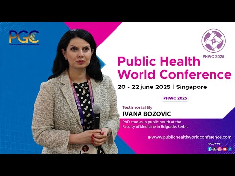 Testimonial by Ivana Bozovic at the Public Health World Conference (PHWC) 2025, Singapore